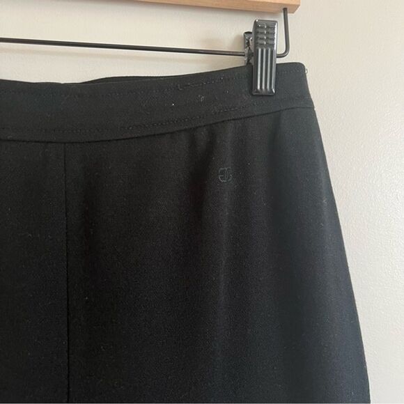 Vintage Givenchy Sport Pants Wool Blend Black Pull On Sz 12 - Picture 10 of 12